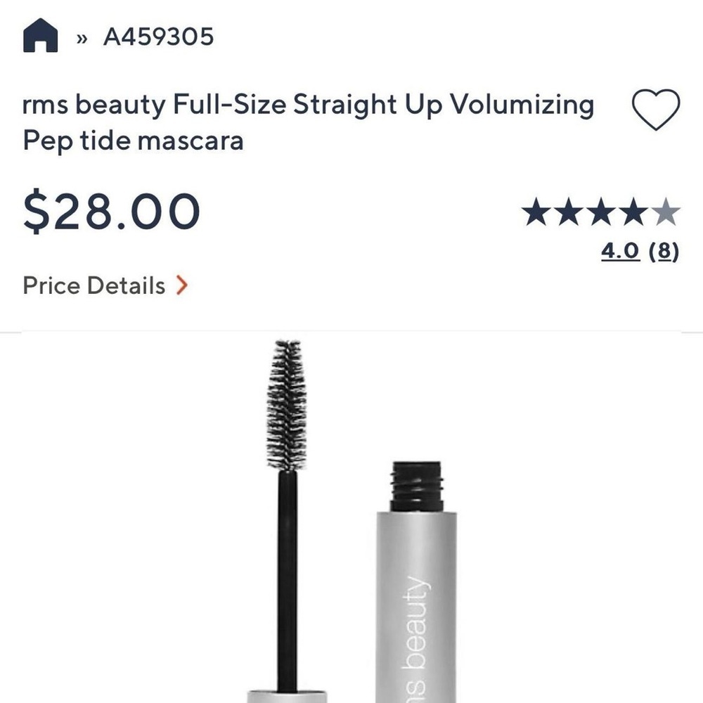 rms beauty Full-Size Straight Up Volumizing
Pep tide mascara // unopened - Picture 3 of 6